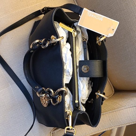 NEW Michael Kors Cynthia Satchel Purse Bag - Picture 2 of 11